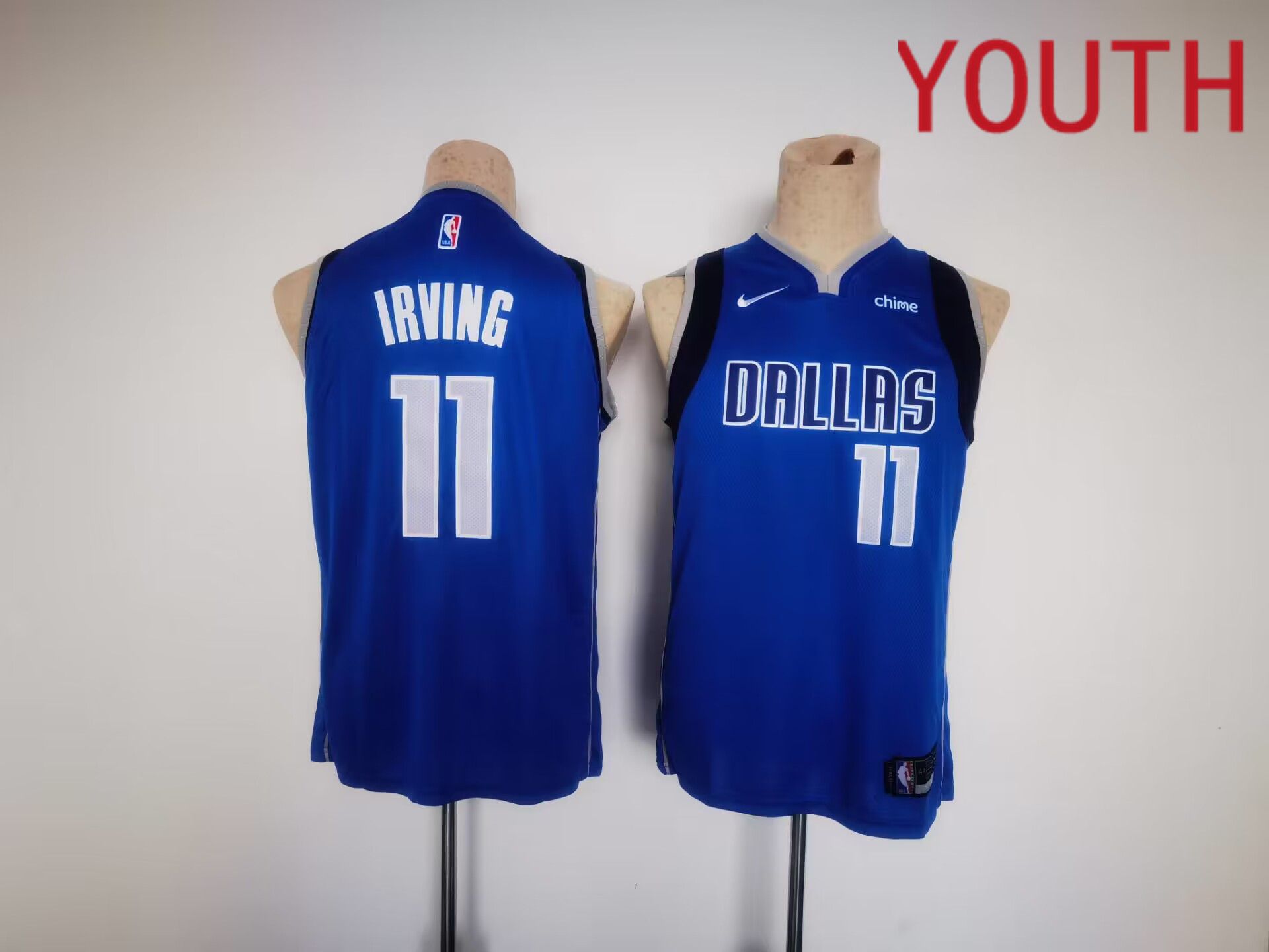 Youth Dallas Mavericks #11 Irving Blue Game Nike 2023 NBA Jersey->toronto raptors->NBA Jersey